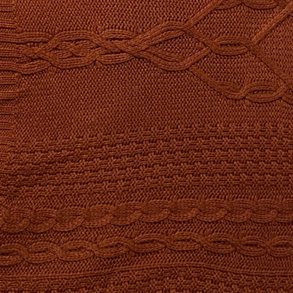 Burnt orange sweater
